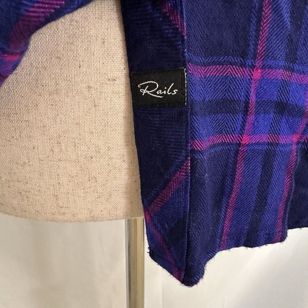 Rails Hunter Button Up Flannel In Plaid Top Small… - image 6